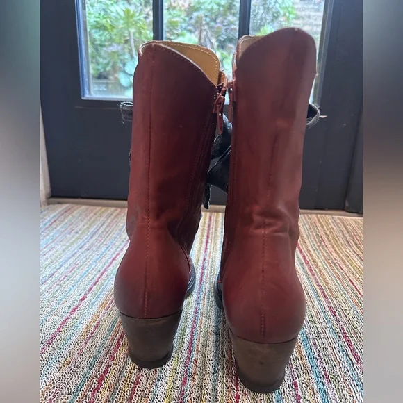 Fluevog NEARLY NEW East End Gladstone reddish brown lace-up boot- 9.5 (fits 10) - Picture 7 of 16